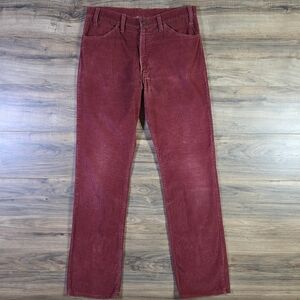 Vintage 35x34 Pants | Wine Corduroy 70s 80s